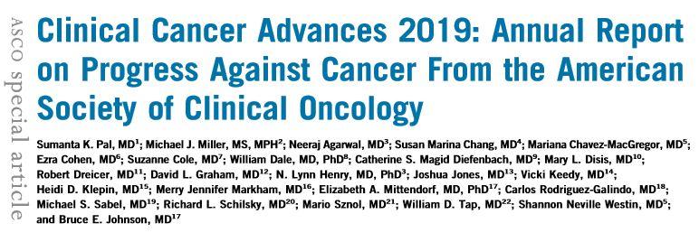 2019年癌症临床进展 | 美国临床肿瘤学会（ASCO）年度报告（上）