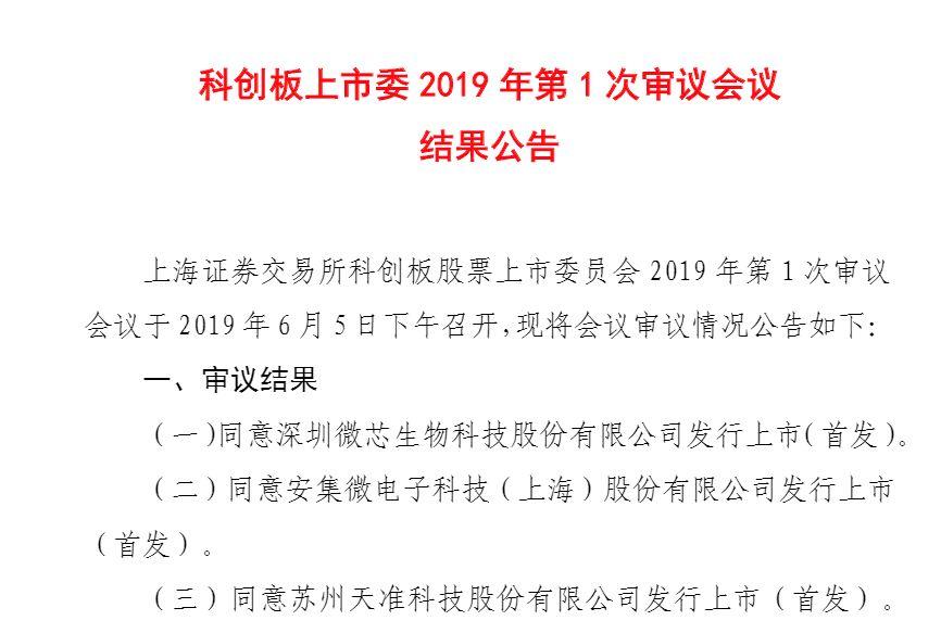 热烈祝贺！微芯生物科创板过会！“科创板第一股”即将诞生！