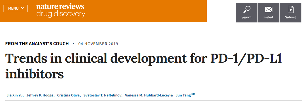 重磅！Nature发表PD-1/PD-L1的最新趋势。君实、信达、恒瑞开发的中国PD-1被点赞！