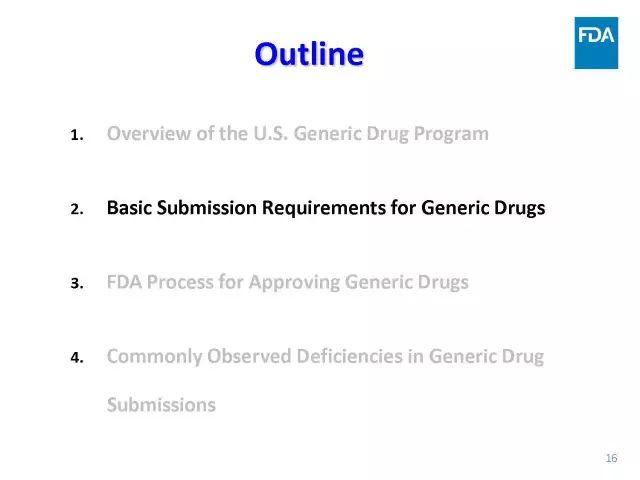 【视频、PPT】美国FDA仿制药申报技术讲座（一）