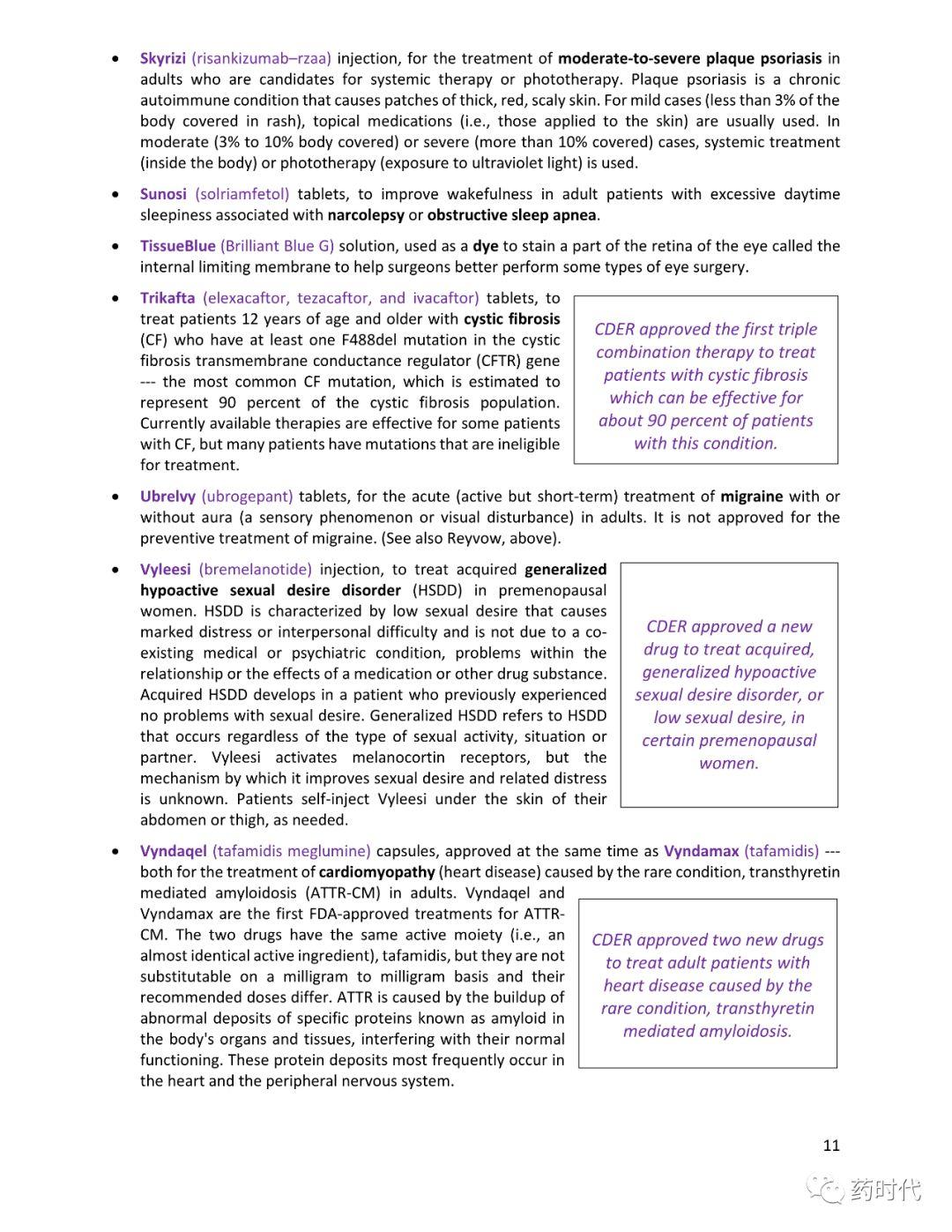 FDA官宣 | 2019年新药批准报告（2019 New Drug Therapy Approvals）