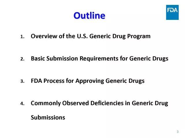 【视频、PPT】美国FDA仿制药申报技术讲座（一）