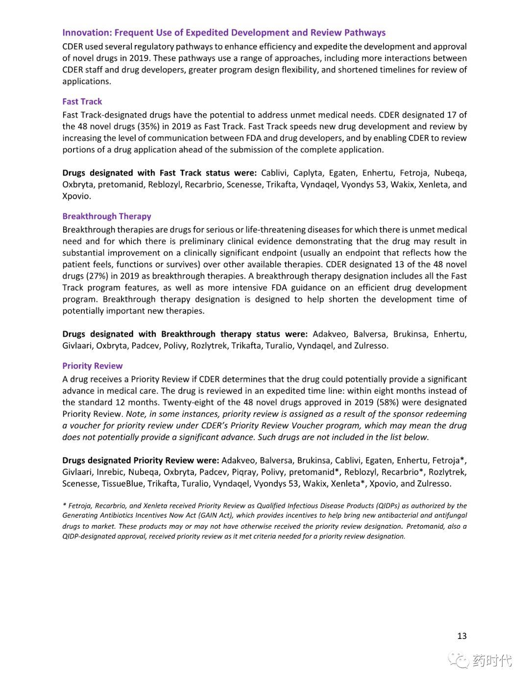 FDA官宣 | 2019年新药批准报告（2019 New Drug Therapy Approvals）