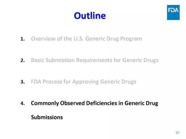 【视频、PPT】美国FDA仿制药申报技术讲座（一）