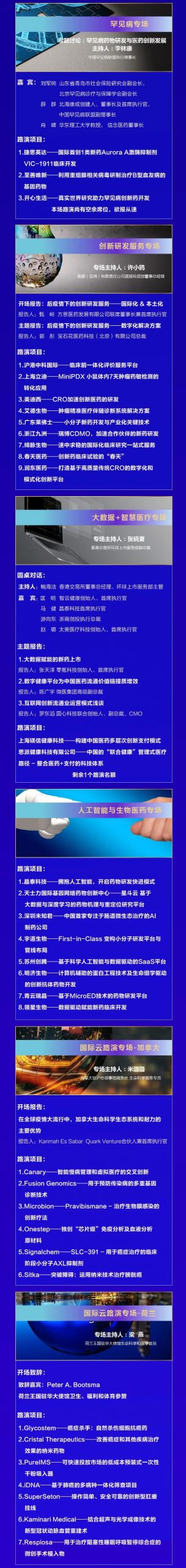 第五届中国医药创新与投资大会首版路演日程闪亮登场