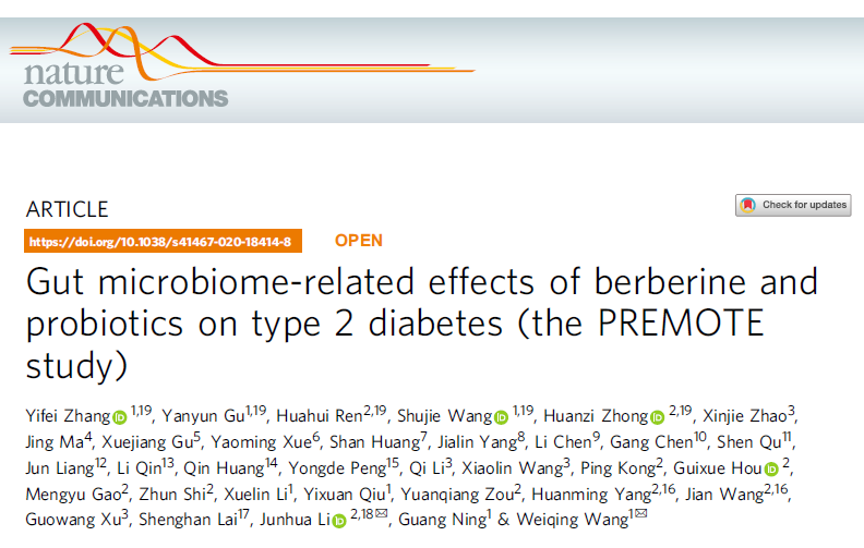 糖友福音！黄连素和Probiotics对治疗II型糖尿病患者的疗效分析