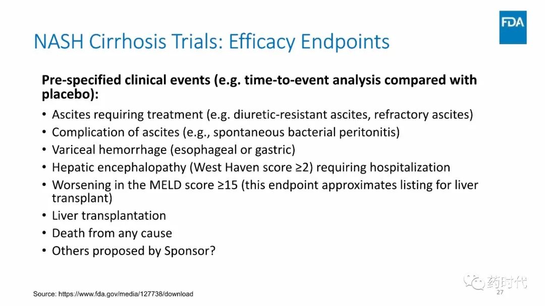FDA最新文件 | Drug Development for NASH with Fibrosis 全文