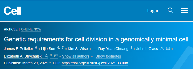 Cell重磅：十年磨一剑，科学家成功合成出可正常生长分裂的 “人造细胞”