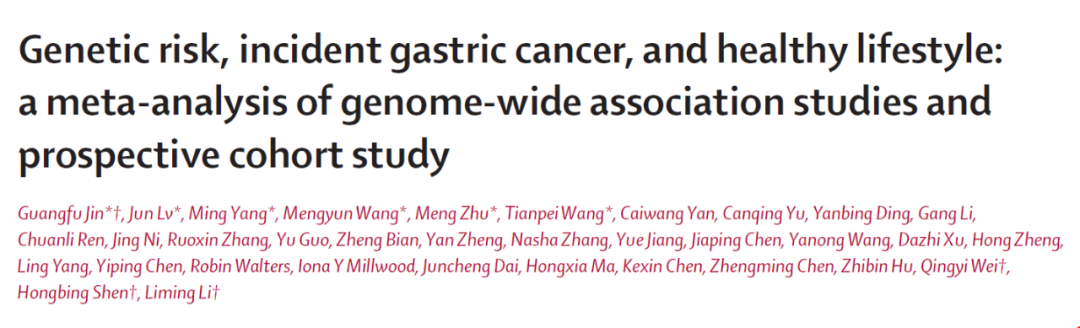20%人口贡献近一半胃癌：沈洪兵院士等揭示中国人胃癌高发的两大因素，及预防方式