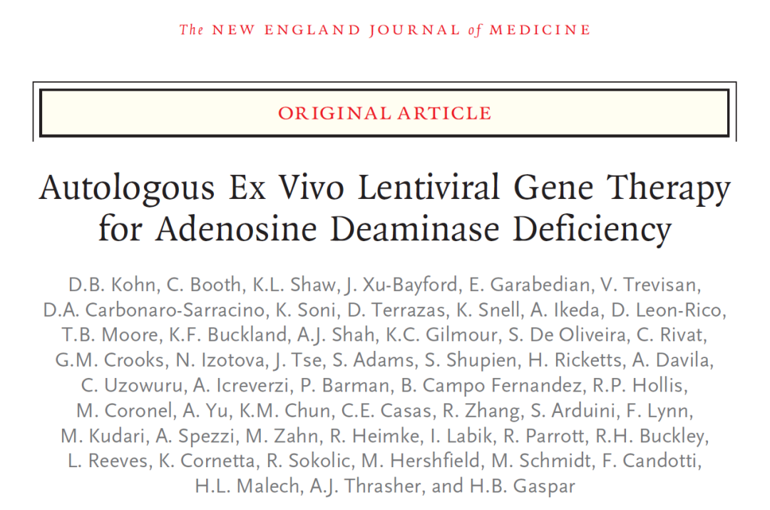 NEJM：“泡泡男孩”有救了，慢病毒基因疗法治愈两种重症联合免疫缺陷