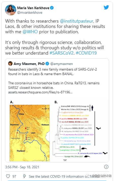 法老科学家在老挝发现迄今为止和新冠病毒最接近的冠状病毒，同样具有感染人类细胞的潜力