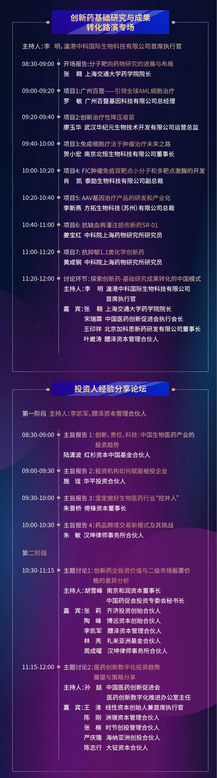 收藏丨今日开幕！第六届中国医药创新与投资大会日程