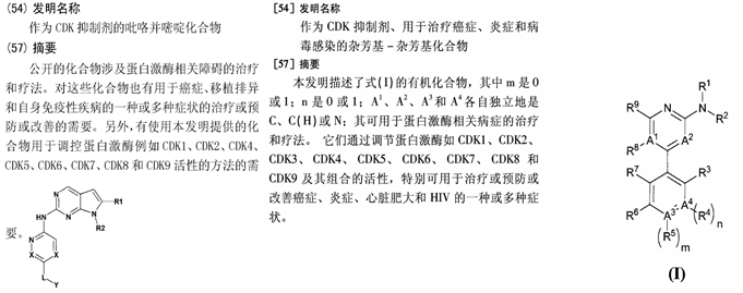 盘点：国内“CDK抑制剂”专利布局的10大制药公司