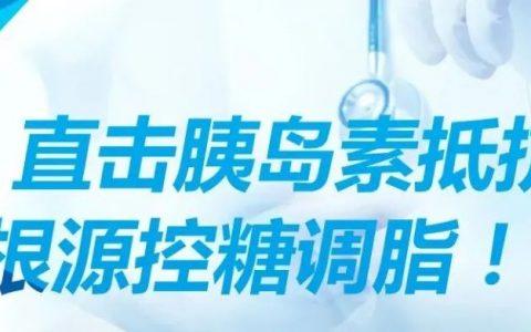 直击胰岛素抵抗，根源控糖调脂！