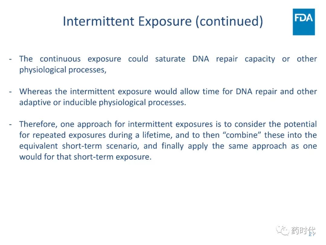 关于潜在基因毒性药物，FDA是这样规定的