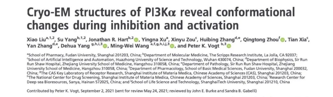 里程碑！PNAS | 人源全长PI3Kα复合物三维结构成功解析（附：邵峰院士、叶德全院长点评）