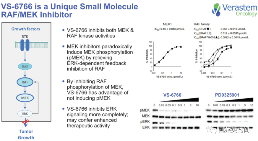 Mirati：Adagrasib联合RAF/MEK抑制剂VS-6766，三重阻断RAS信号通路