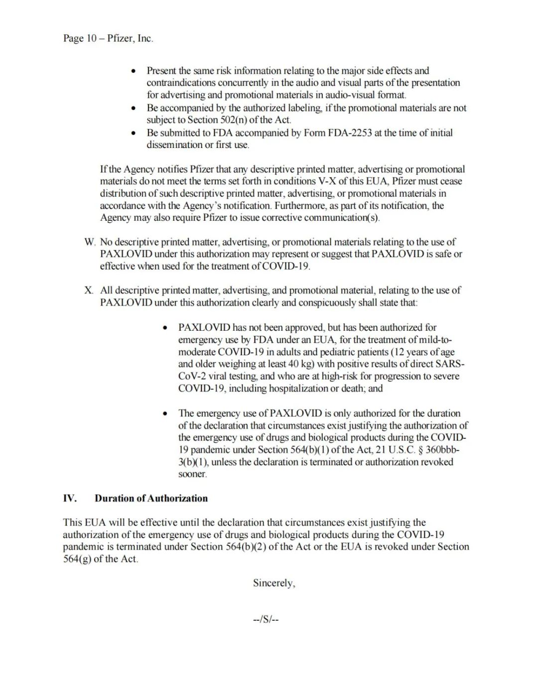 一文读懂辉瑞新冠口服药Paxlovid之紧急使用授权函（EUA Letter）和Q&A