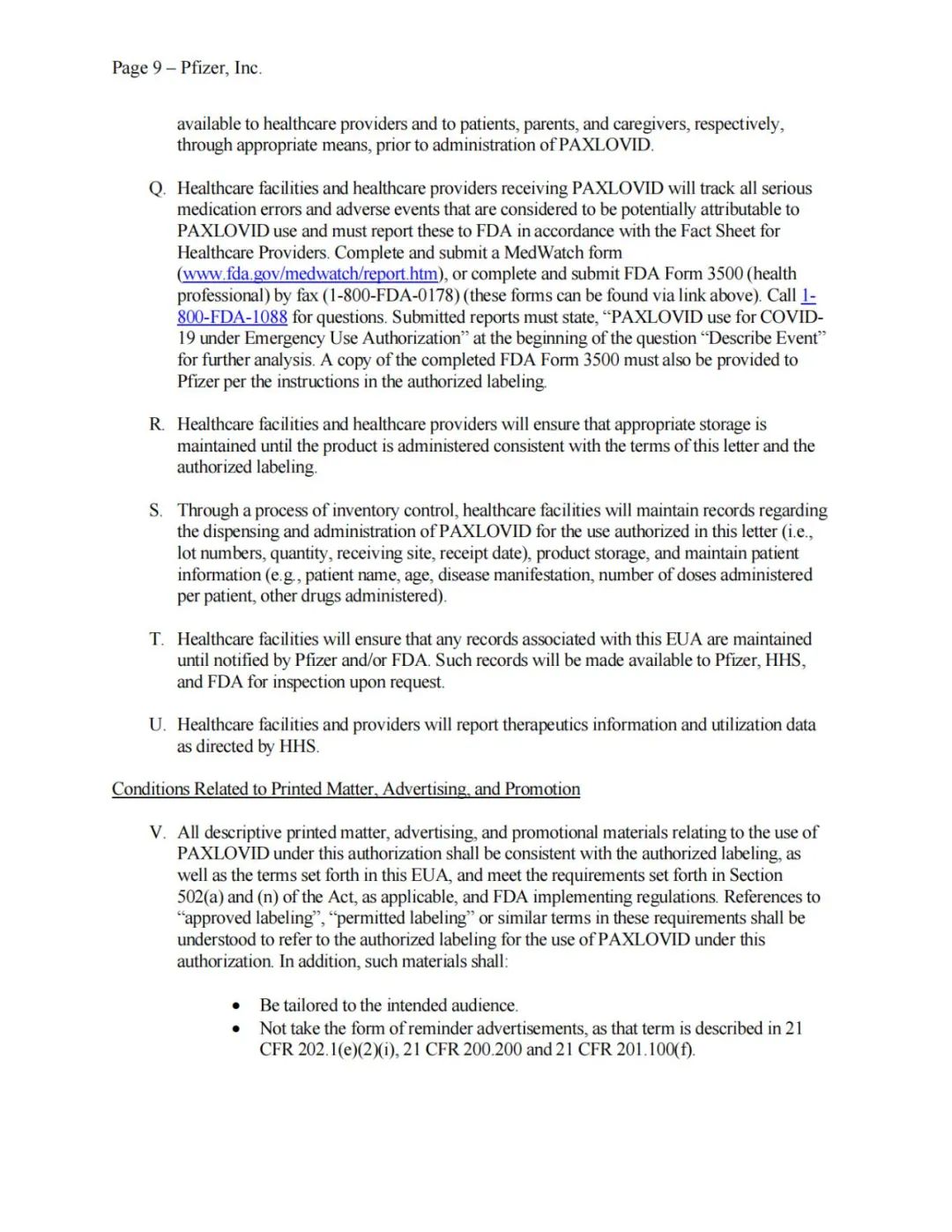 一文读懂辉瑞新冠口服药Paxlovid之紧急使用授权函（EUA Letter）和Q&A