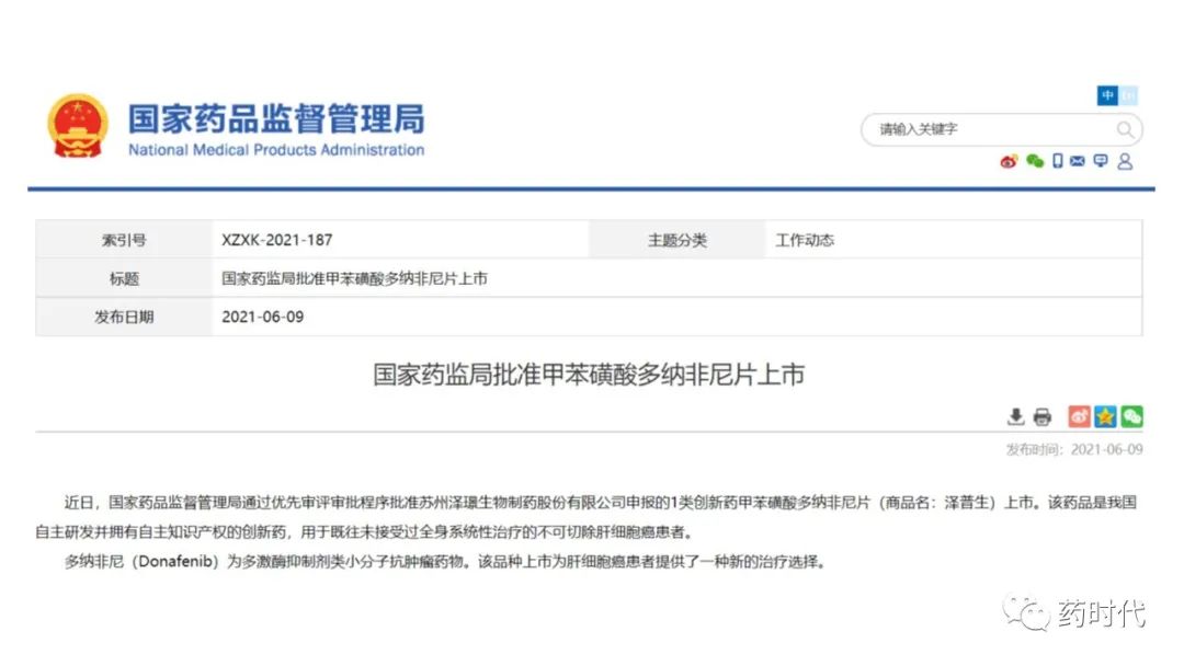 收藏！2021年中国国家药监局(NMPA)“官宣”批准的28款创新药、疫苗