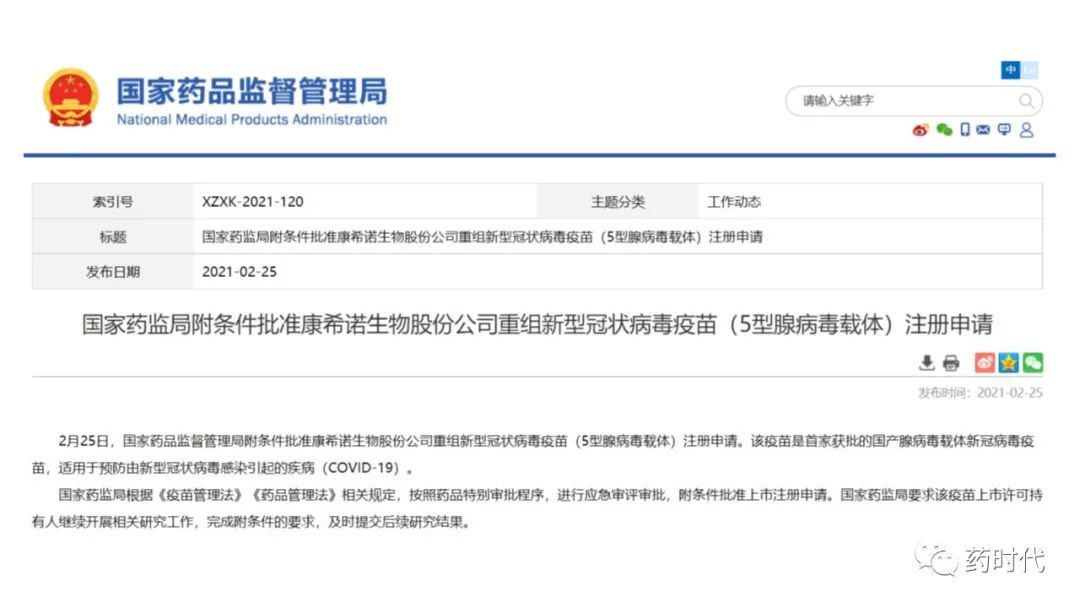 收藏！2021年中国国家药监局(NMPA)“官宣”批准的28款创新药、疫苗