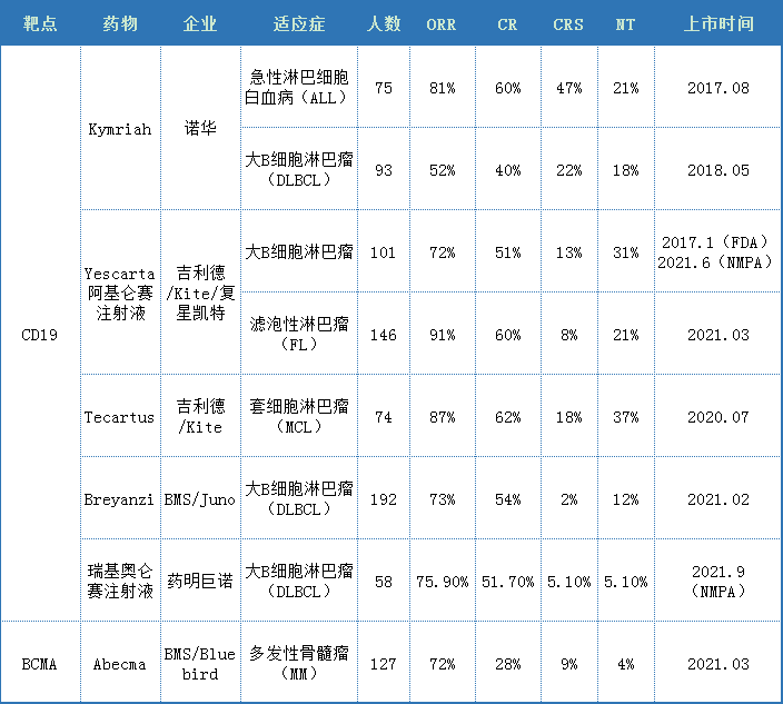 2021盘点 | 6款CAR-T疗法已全球上市！会是下一个PD-1?