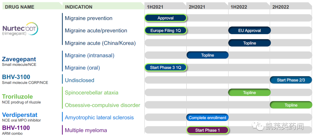 Biohaven&辉瑞：Rimegepant 在亚太地区用于急性偏头痛3 期临床试验取得积极结果，2027年预测销量近30亿美元