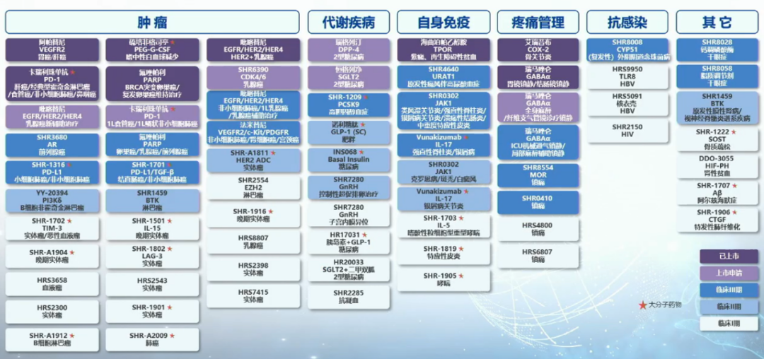 恒瑞新药研发管线揭秘！50+创新药临床，热、冷门靶点全覆盖