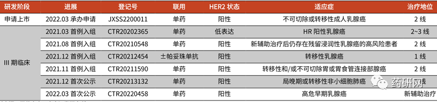 DS-8201又一适应症申报上市，多种国产ADC突围思路及代表企业梳理