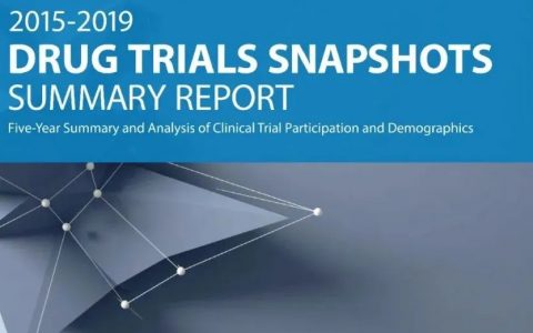 【收藏】FDA | 2015-2019年药物试验快照摘要报告