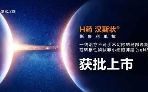 显著延长PFS！复宏汉霖创新抗PD-1单抗H药以国际品质进军鳞状肺癌，昨日正式获批！