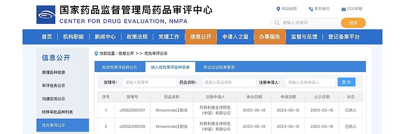 国内首个！适用于所有婴儿人群的RSV预防手段nirsevimab进入审评“快车道”