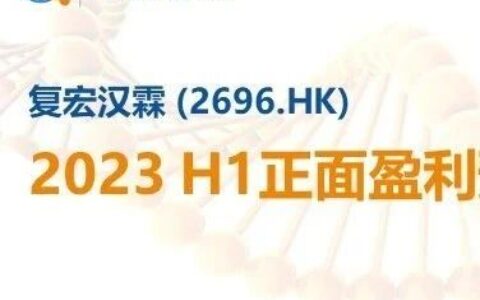 盈利了！复宏汉霖2023H1预期利润2亿！