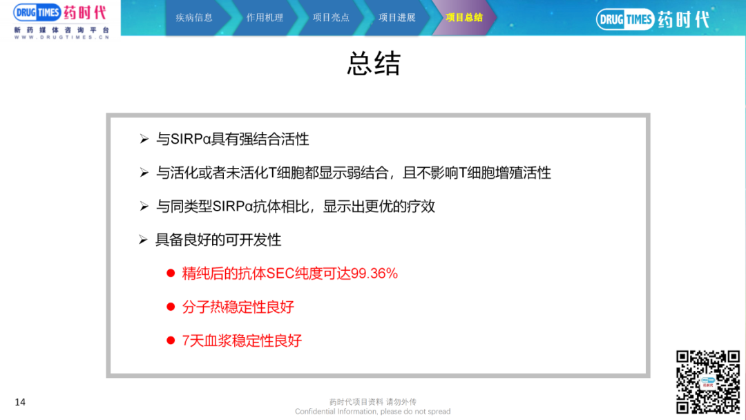 药时代BD项目-110项目 | 高活性抗SIRPα单克隆抗体寻求合作