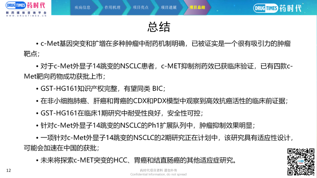 药时代BD-116项目 | 高活性、高选择性潜在BIC的c-MET靶向小分子抑制剂寻求合作