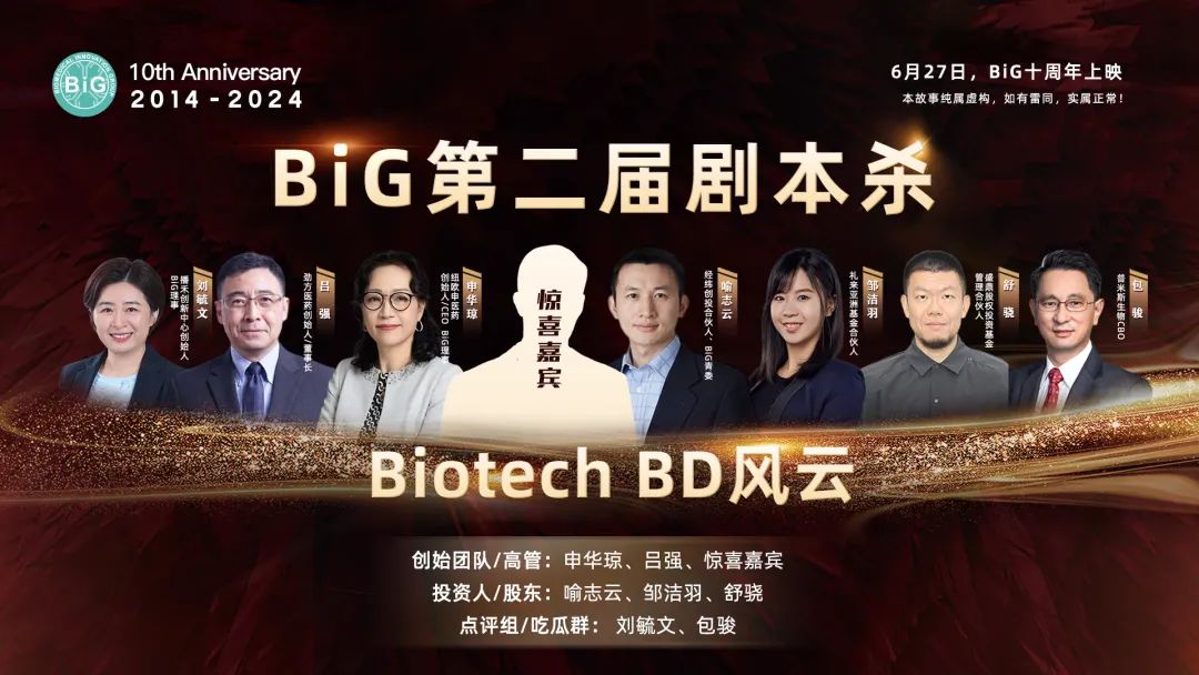 即将开幕！6月26-29日，十年一药，共赴BiG 10周年