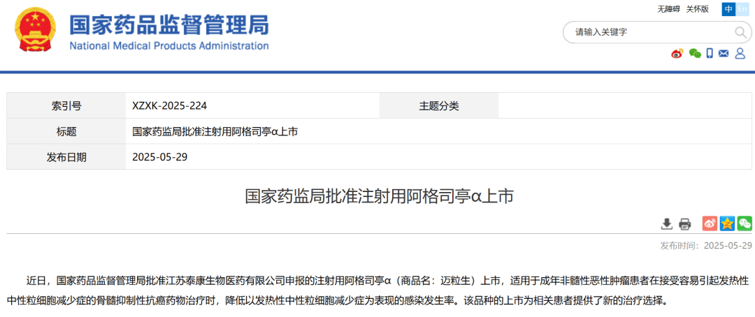 祝贺百济神州、恒瑞、亚盛、金赛等43家优秀药企！2025年至今NMPA已官宣批准了44款创新药