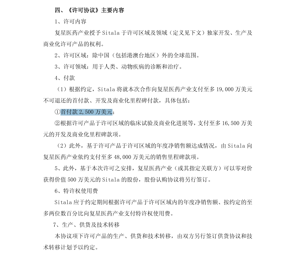 6.7亿美元！复星医药再次出海