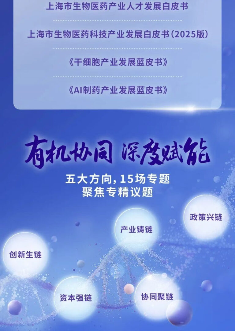 倒计时4天！2025上海国际生物医药产业周将即将开幕！